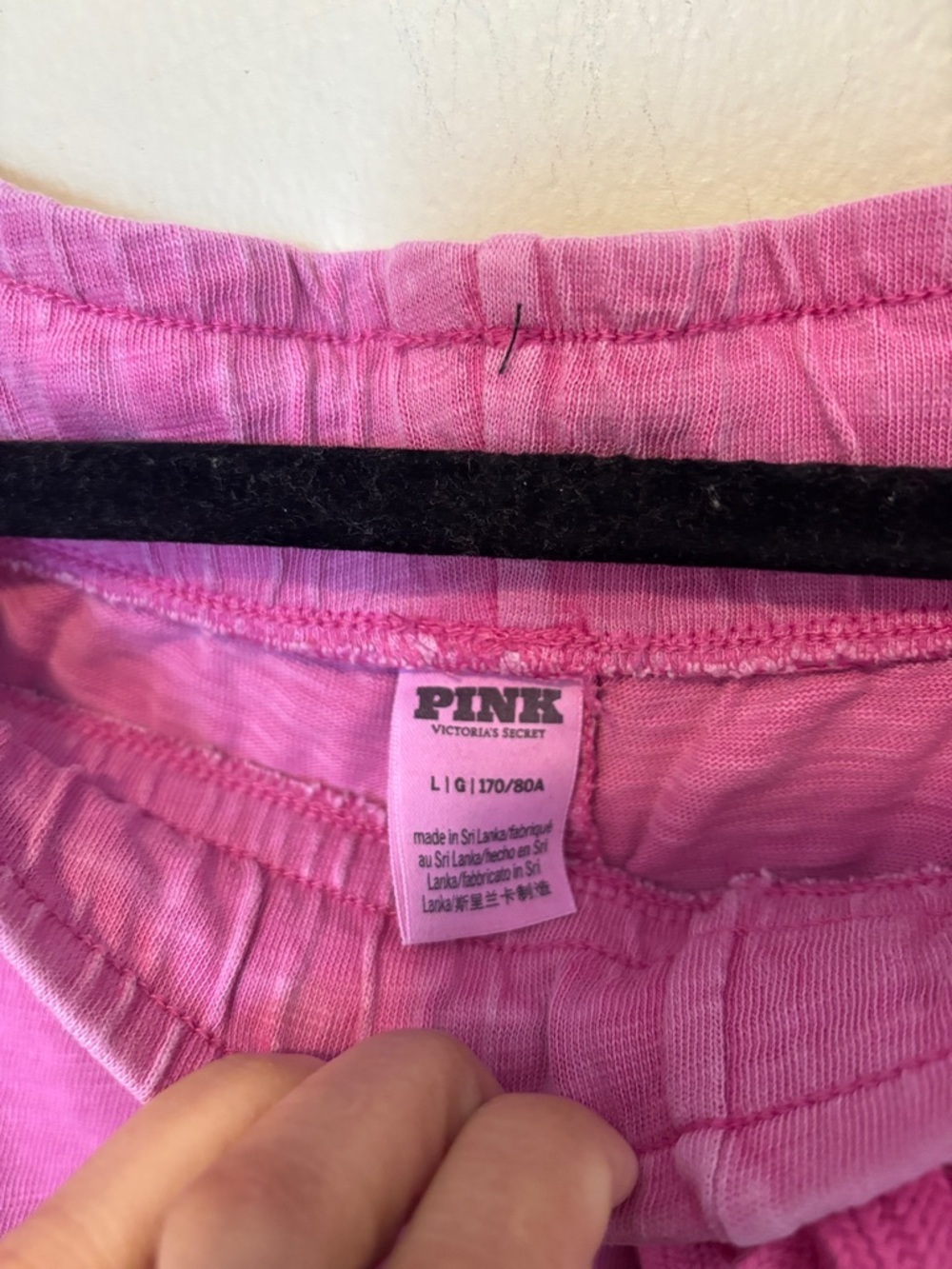 PINK Victoria's Secret Hot Pink Wide-Leg Drawstring Joggers - Picture 3 of 4